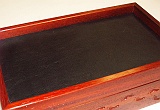 Padauk mans valet box detail 2